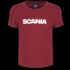 Scania Kids Burgundy Wordmark T-Shirt Cheap