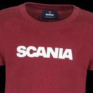 Scania Kids Burgundy Wordmark T-Shirt Cheap