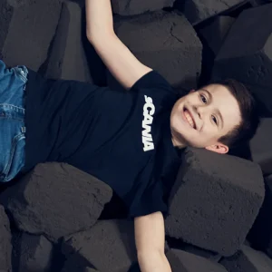 Scania Kids Navy Wordmark T-Shirt Flash Sale