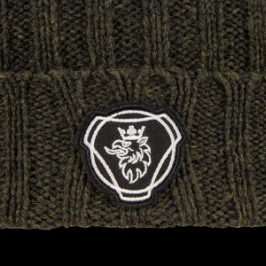 Scania Kids Ribbed Beanie - Olive Green Best