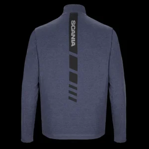 Scania Men's 1/4 Zip Stripe Long Sleeve T-Shirt Shop