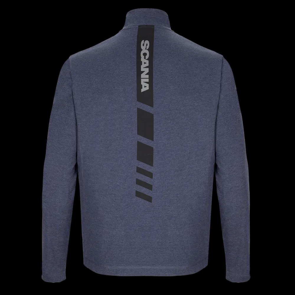 mens__zip_stripe_long_sleeve_tshirt_2.webp Scania Men's 1/4 Zip Stripe Long Sleeve T-Shirt Shop