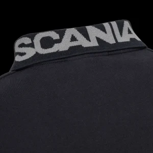 Scania Men's Anthracite Duo 1/4 Zip Polo Sale