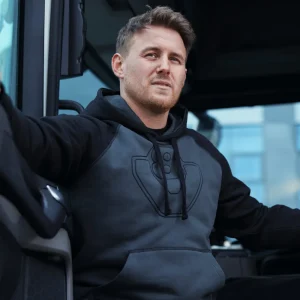 Scania Men's Anthracite Duo V8 Hoodie Discount