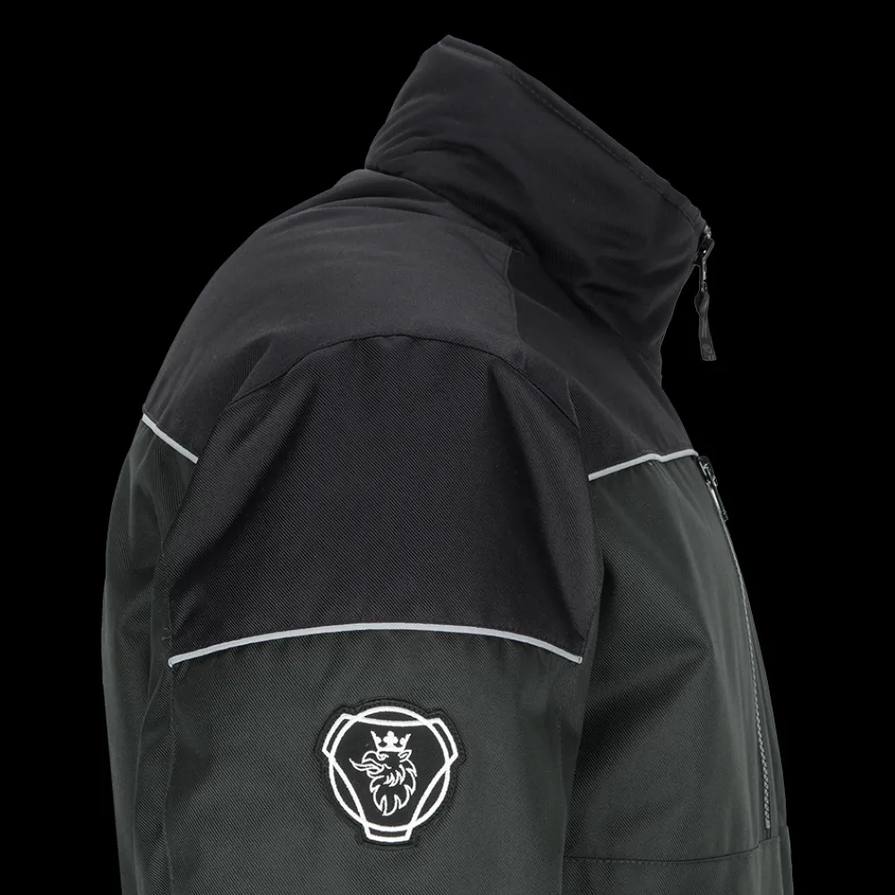 mens_anthracite_duo_v_truck_jacket_4.webp Scania Men's Anthracite Duo V8 Truck Jacket Store