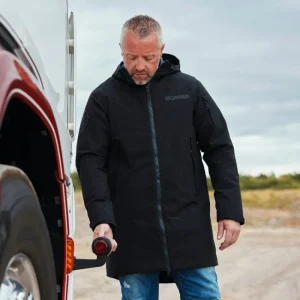 Scania Men's Black Parka Flash Sale