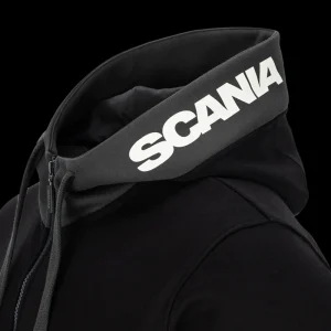 Scania Men's Black Refined Zip Hoodie Sale
