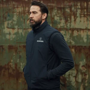 Scania Men's Black Reverse Gilet Clearance
