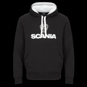 Scania Men's Black Trademark Hoodie Outlet