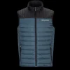 Scania Men's Blue Duo Quilted Gilet Shop