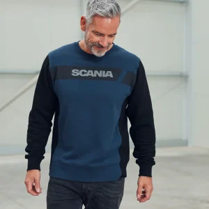Scania Men's Contrast Stripe Sweatshirt Discount