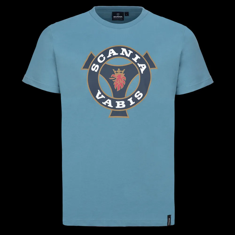 Scania Men's Light Blue Heritage T-Shirt Outlet