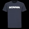 Scania Men's Navy Basic Wordmark T-Shirt Fashion