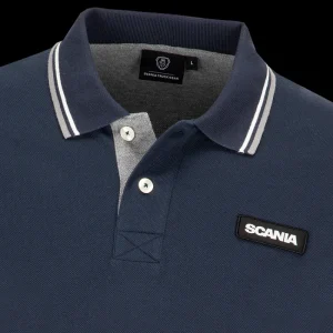 Scania Men's Navy Classic Pique Outlet
