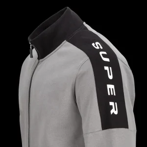 Scania Men's Stone Grey SUPER Zip Sweatshirt Hot