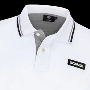 Scania Men's White Classic Pique Store