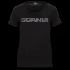 Scania Women's Black Basic Wordmark T-Shirt Fashion