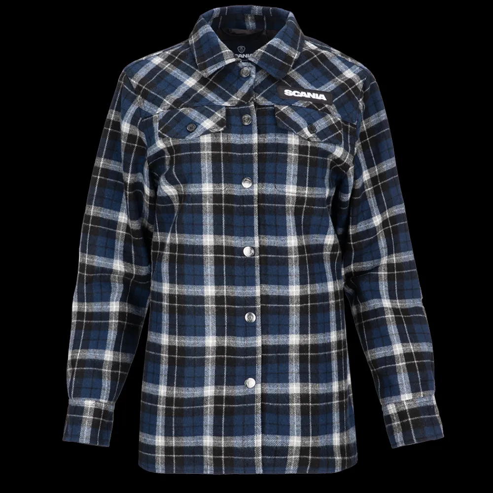 womens_blue_checked_overshirt_0.webp Scania Women's Blue Checked Overshirt Discount