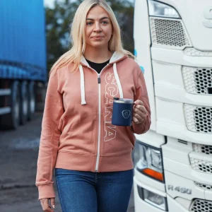 Scania Women's Dusty Pink Base Zip Hoodie Cheap