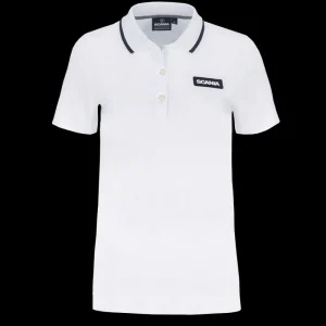 Scania Women's Optical White Base Polo Hot