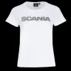 Scania Women's White Basic Wordmark T-Shirt Best