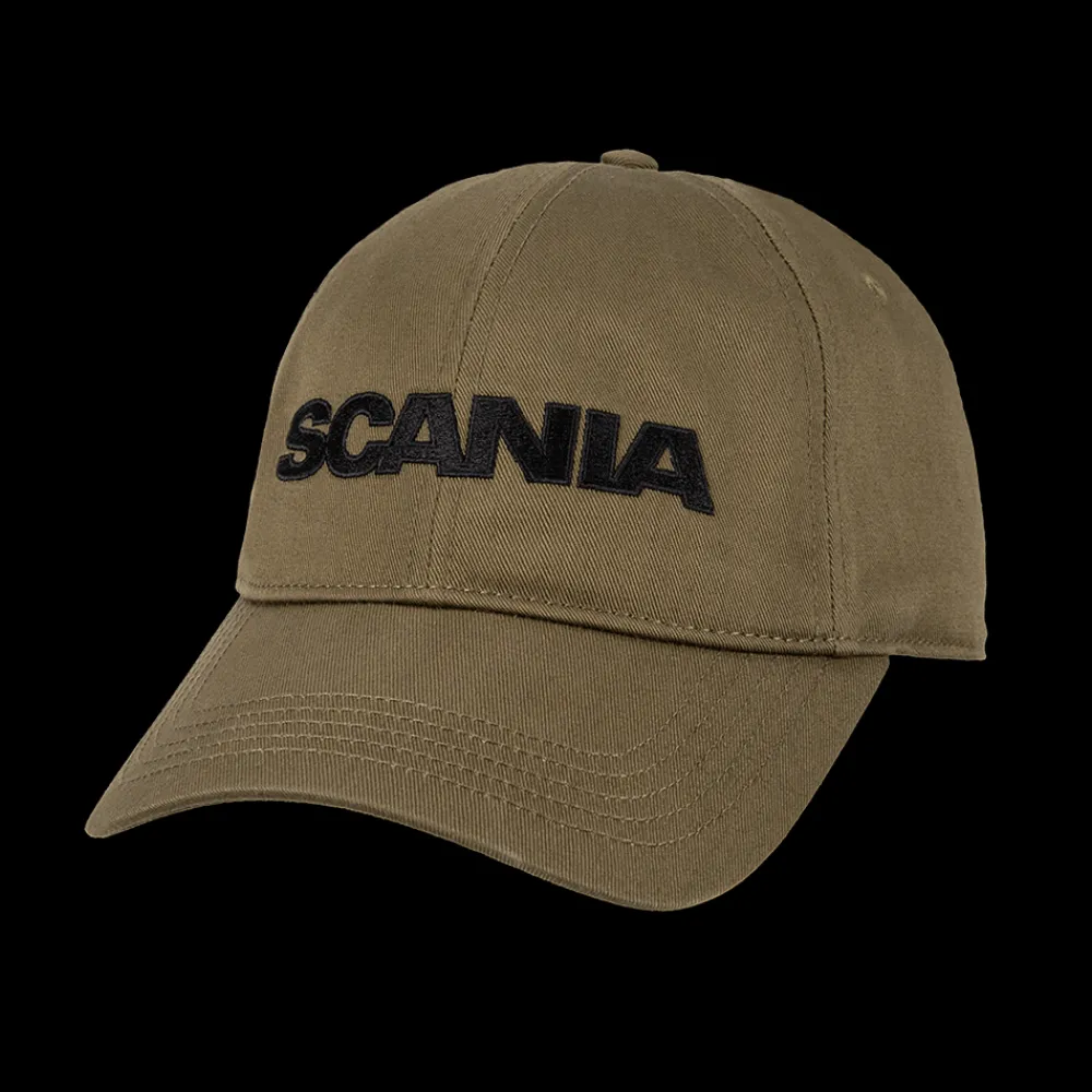 wordmark_baseball_cap__olive_green_0.webp Scania Wordmark Baseball Cap - Olive Green Fashion